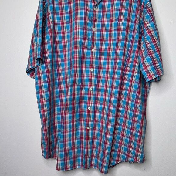 Peter Millar Mens Short Sleeved Checked Shirt Size XL - Picture 5 of 8
